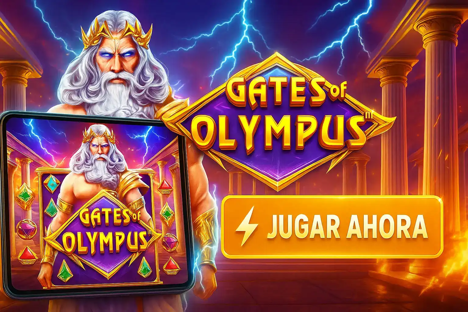 Desata el poder de los dioses con la tragaperras Gates of Olympus en Kirolbet. Zeus te espera con multiplicadores épicos y premios celestiales. ¡Haz clic en Jugar Ahora!