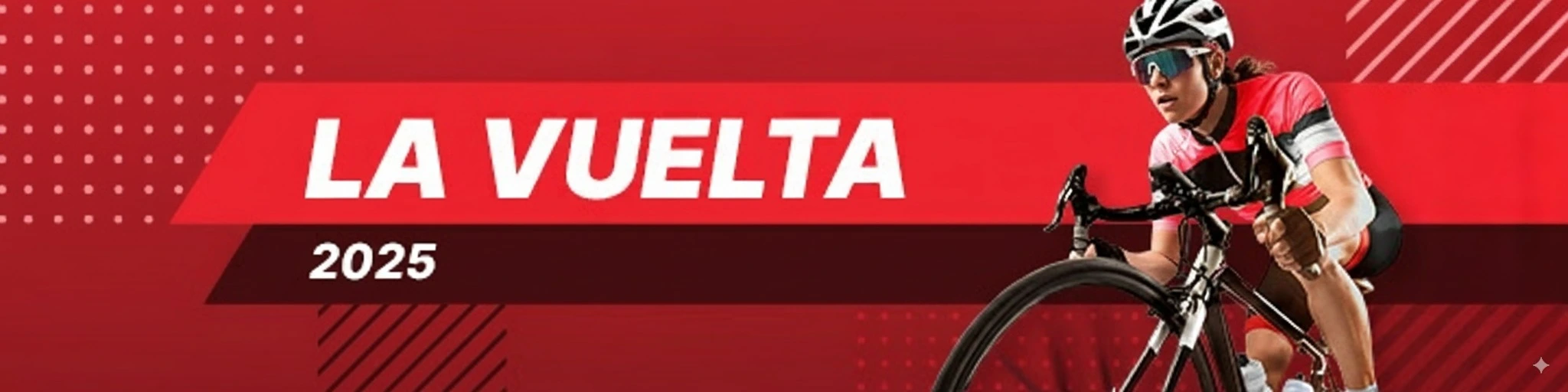 Apuesta en La Vuelta 2025 con Kirolbet. La imagen muestra a una ciclista profesional compitiendo en la gran vuelta española, ofreciendo las mejores cuotas para el evento.