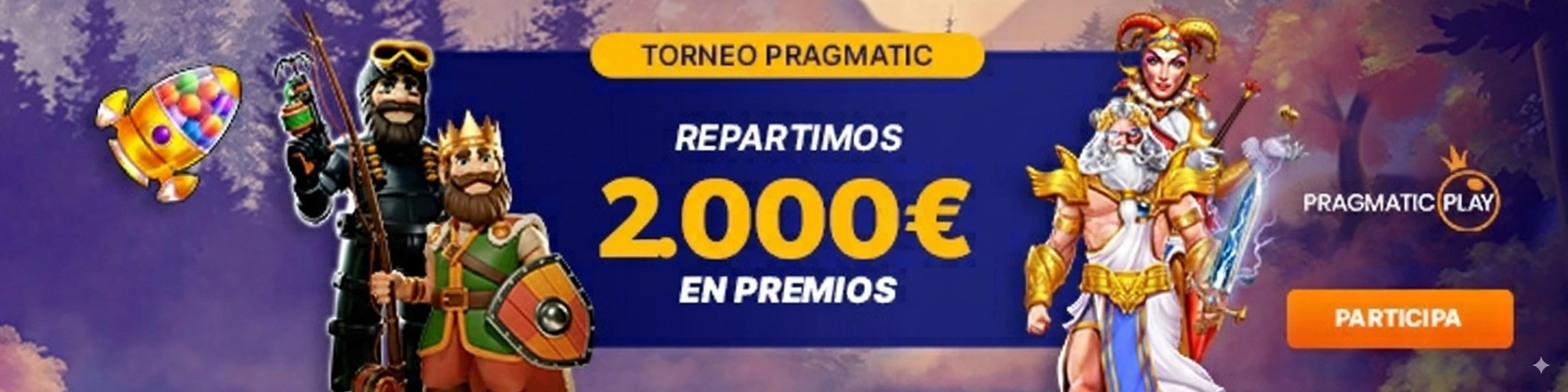 ¡Participa en el Torneo Pragmatic de Kirolbet! Juega a tus tragaperras favoritas de Pragmatic Play y compite por una parte de los 2.000€ que repartimos en premios.